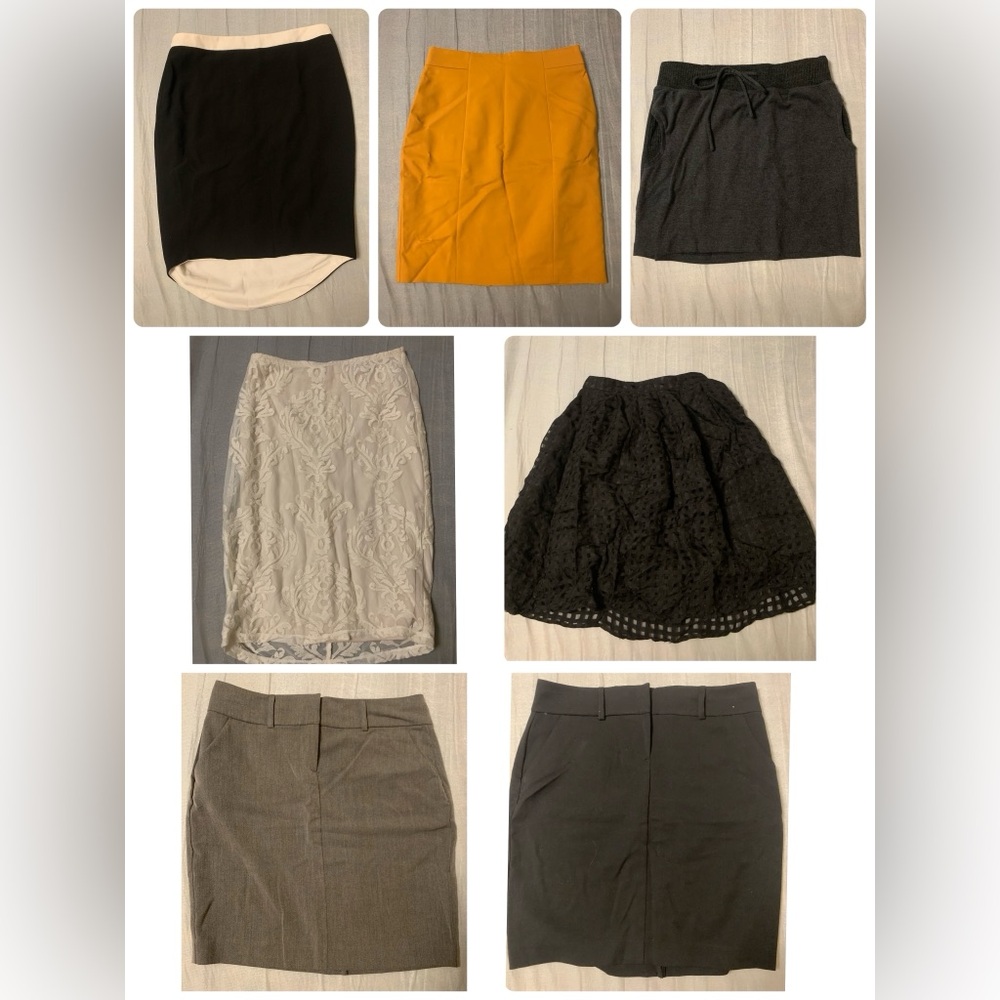 Bundle of 7 skirts for $25.00 -skirts for a week size size S-M